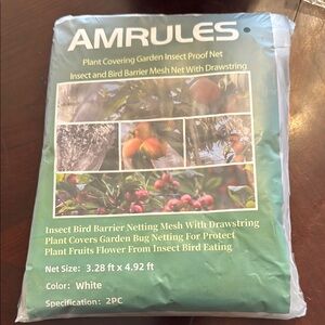 AMRULES Insect and Bird Barrier 2 pc Mesh Net